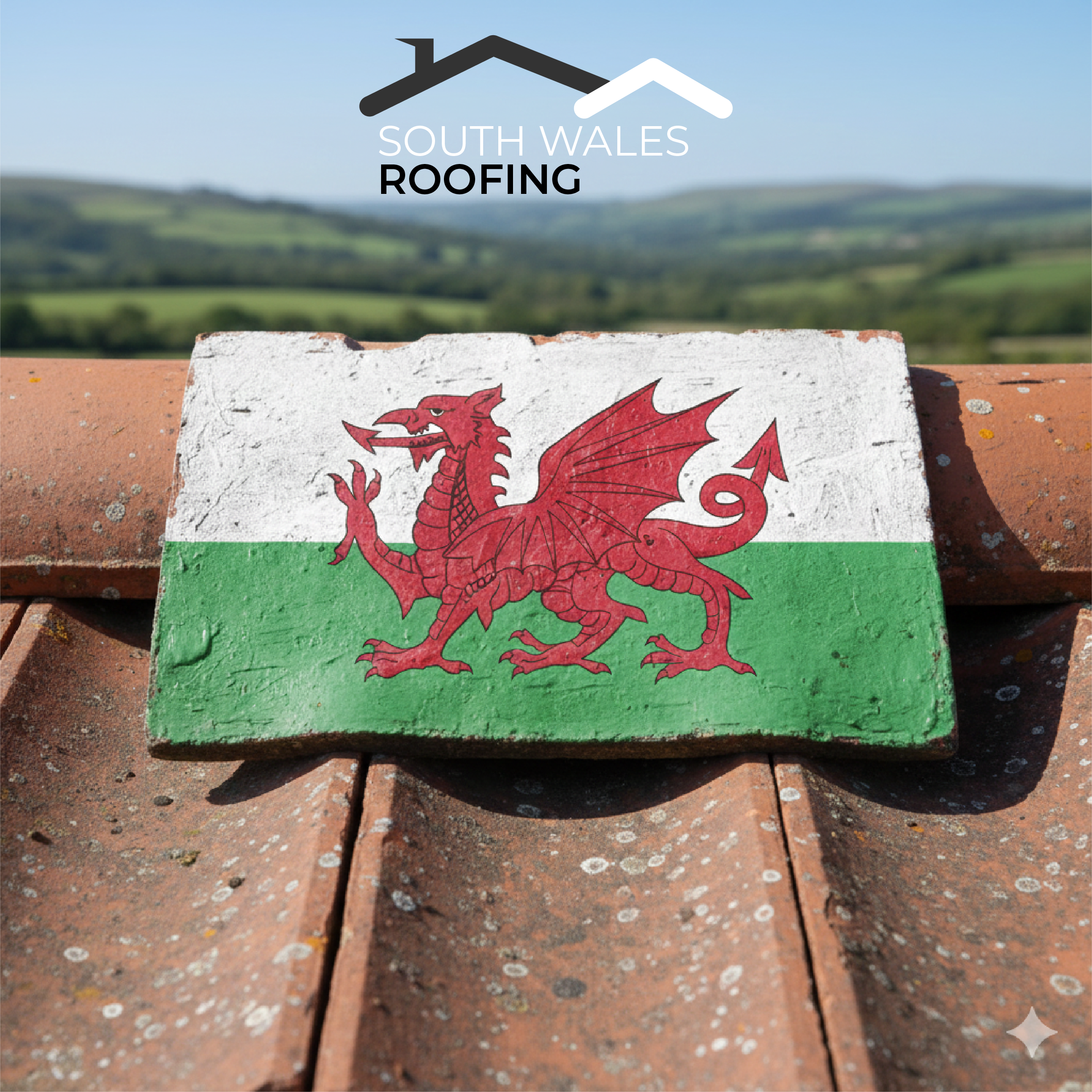 South Wales Roofing & Carpentry Welsh flag tile South Wales Roofing & Carpentry Welsh flag tile